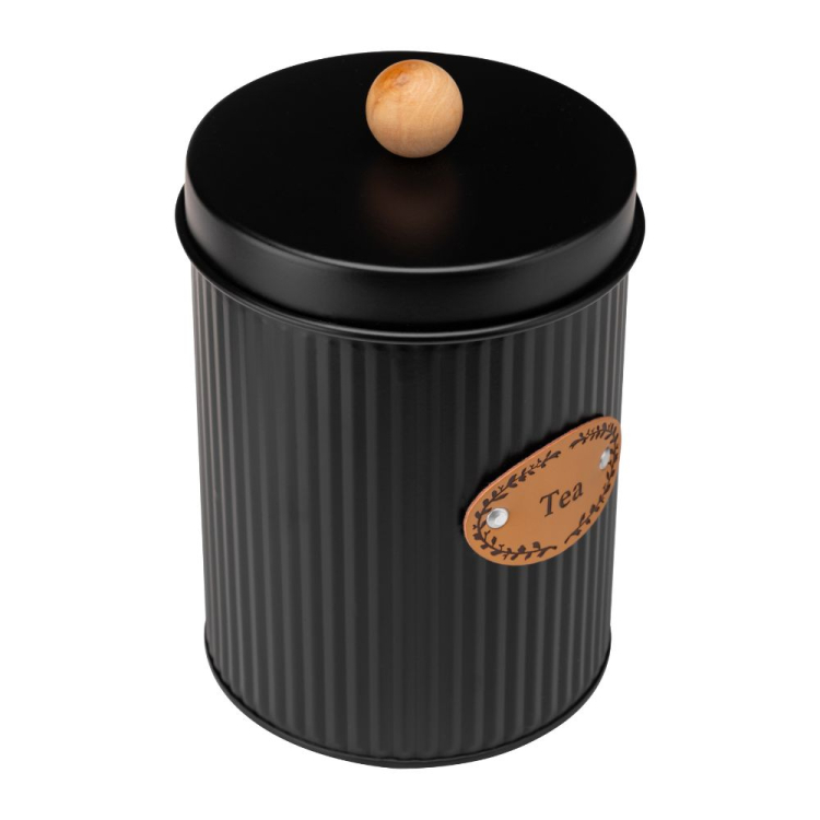 Pojemnik metalowy SIMO TEA czarny